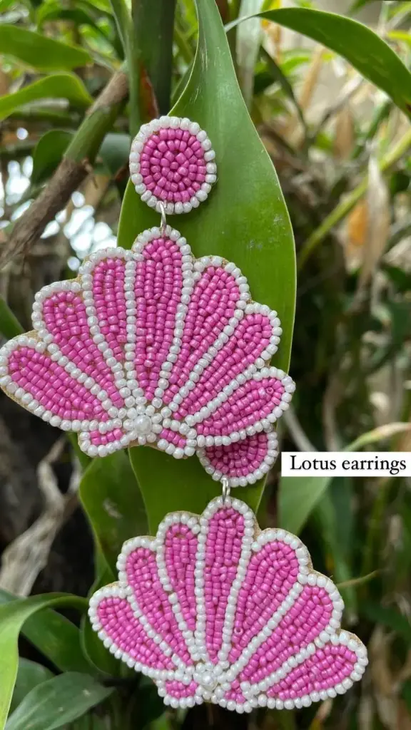 Lotus earring