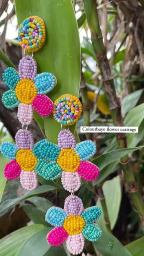 Colourbaye flower earring
