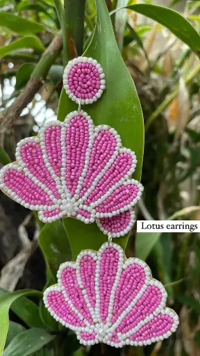 Lotus earring